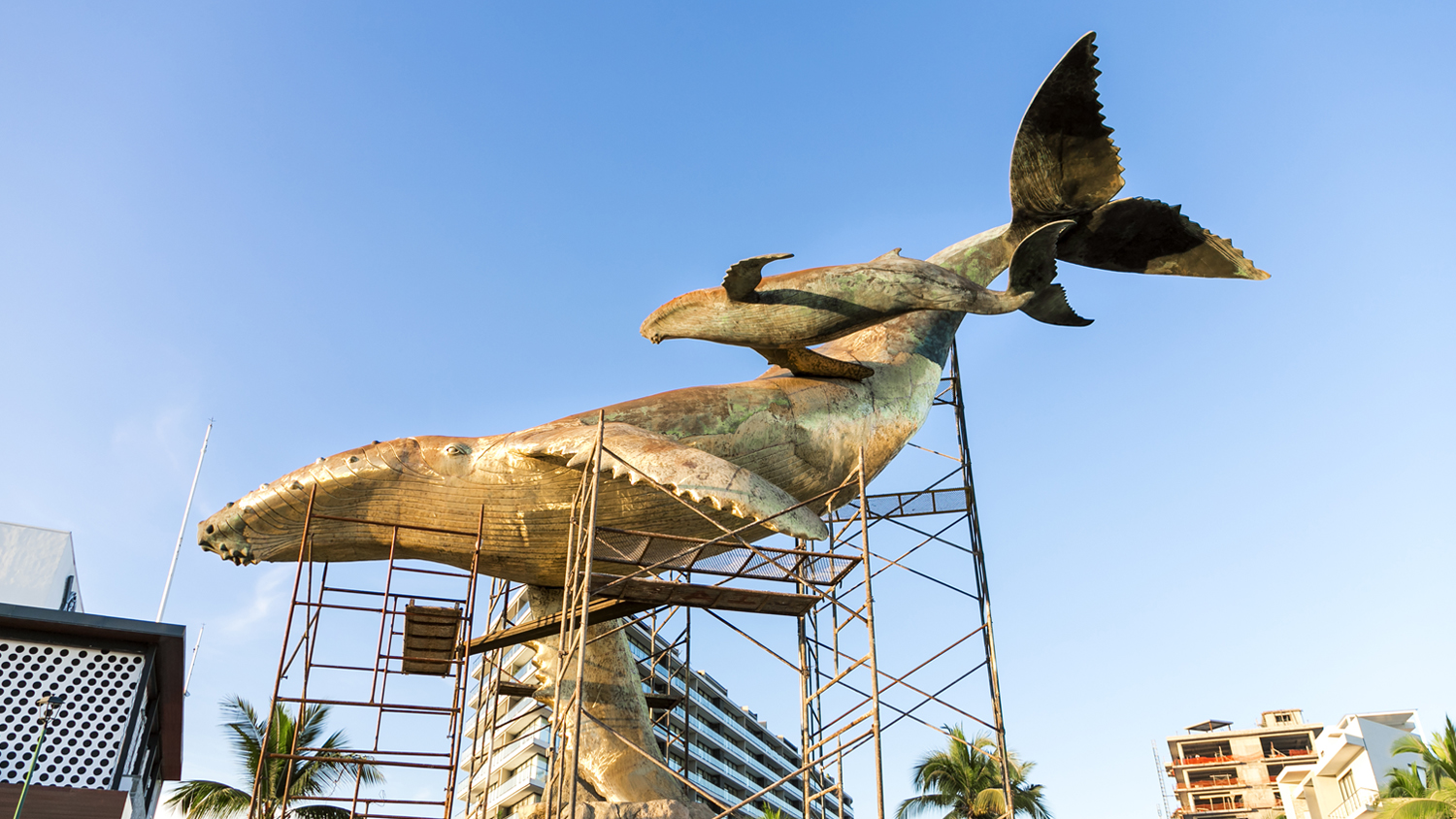 Trabajos de Restauración en la Escultura La Ballena