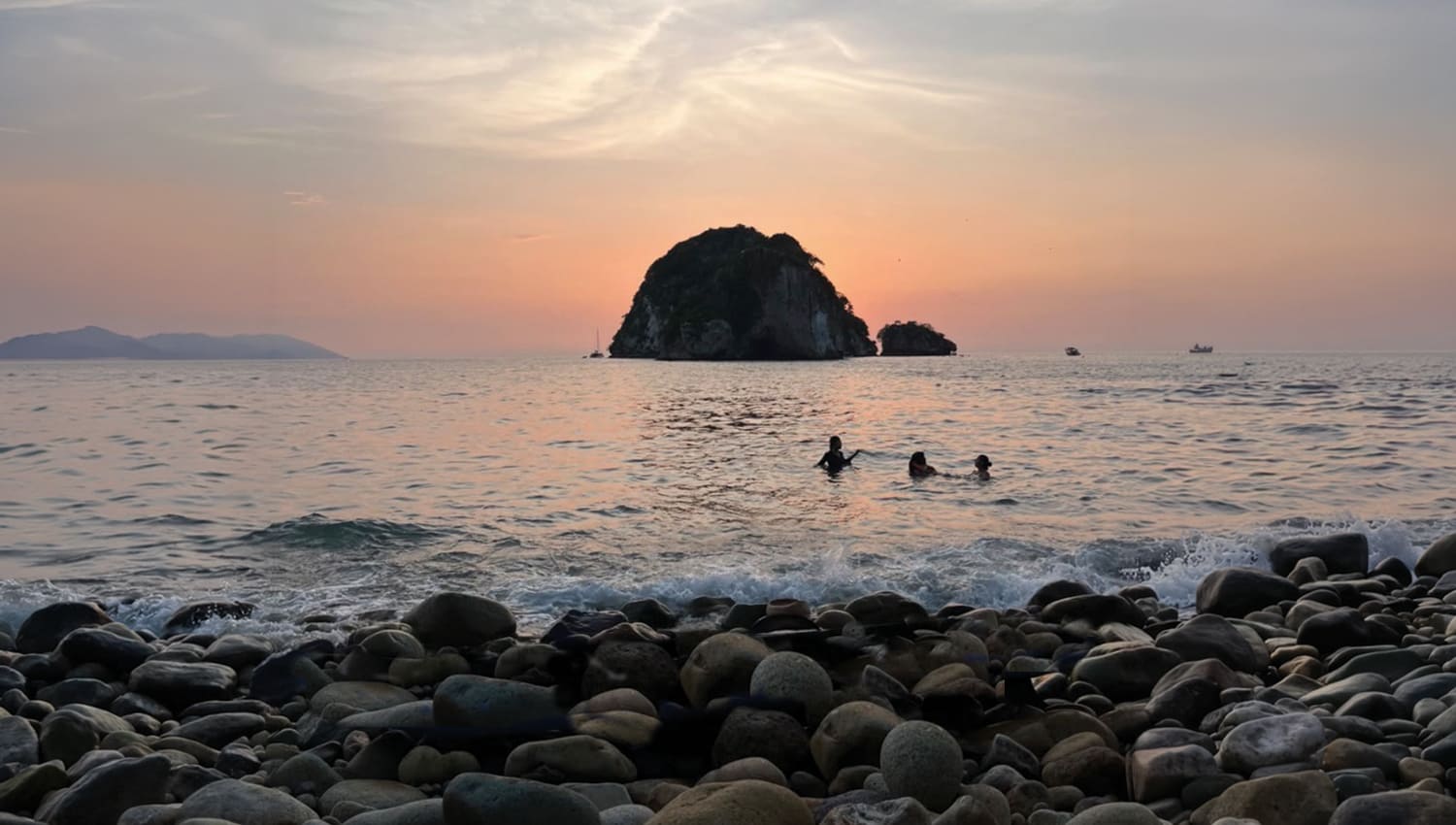 Between Sea and Sky: A Sunset Off the Mismaloya Arches